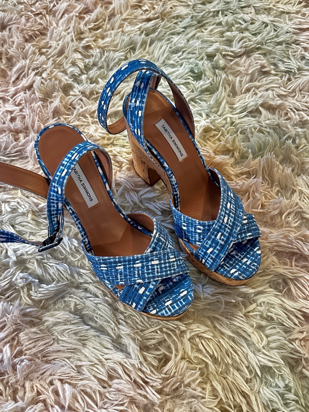 New Tabitha Simmons Platform Sandals Size 38